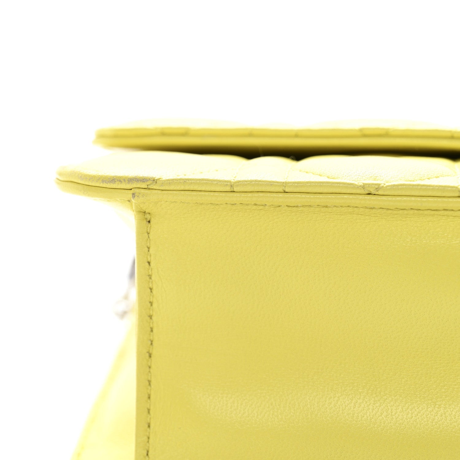 Lambskin Cannage Miss Dior Promenade Pouch Citron