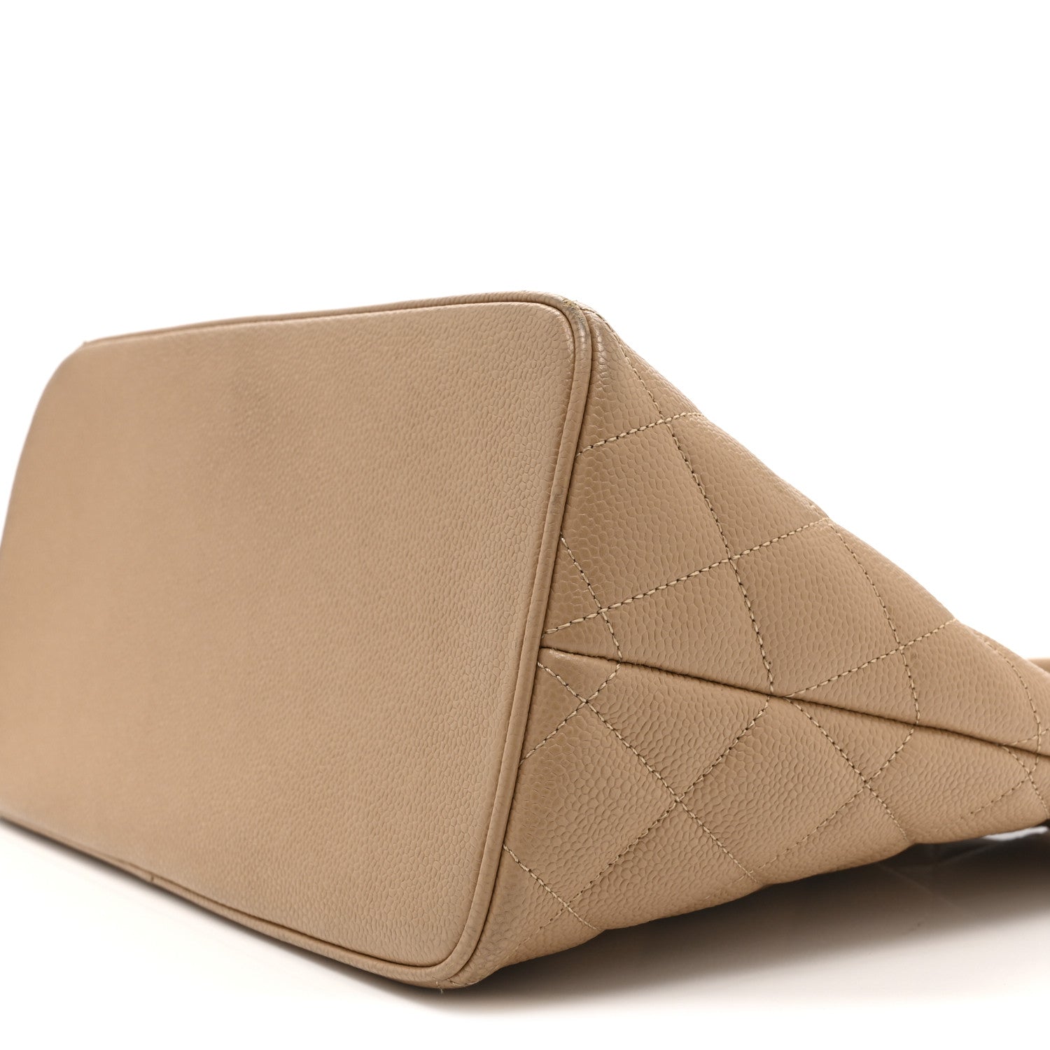 Caviar Quilted Medallion Tote Beige