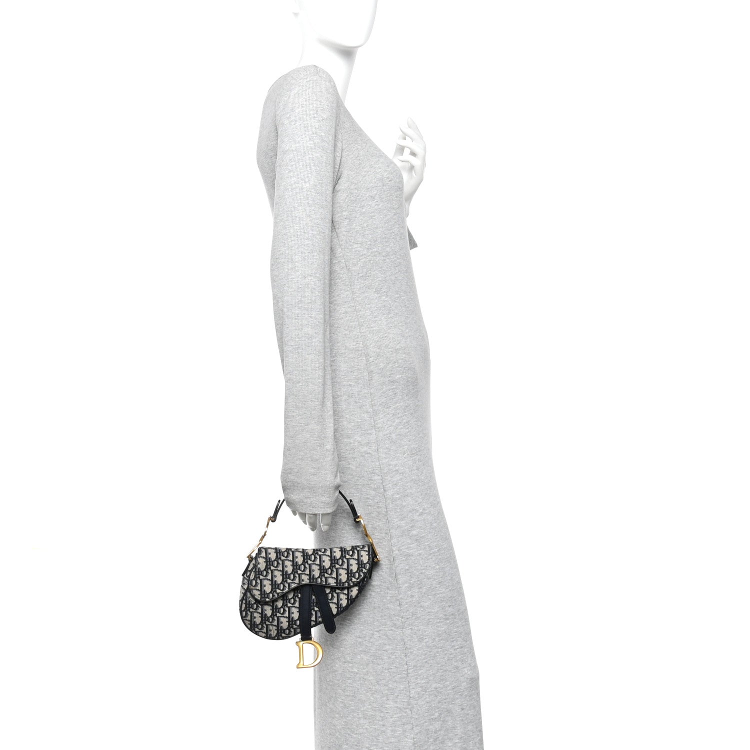 Oblique Mini Saddle Bag Blue