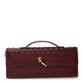 Nappa Intrecciato Long Andiamo Top Handle Clutch Barolo