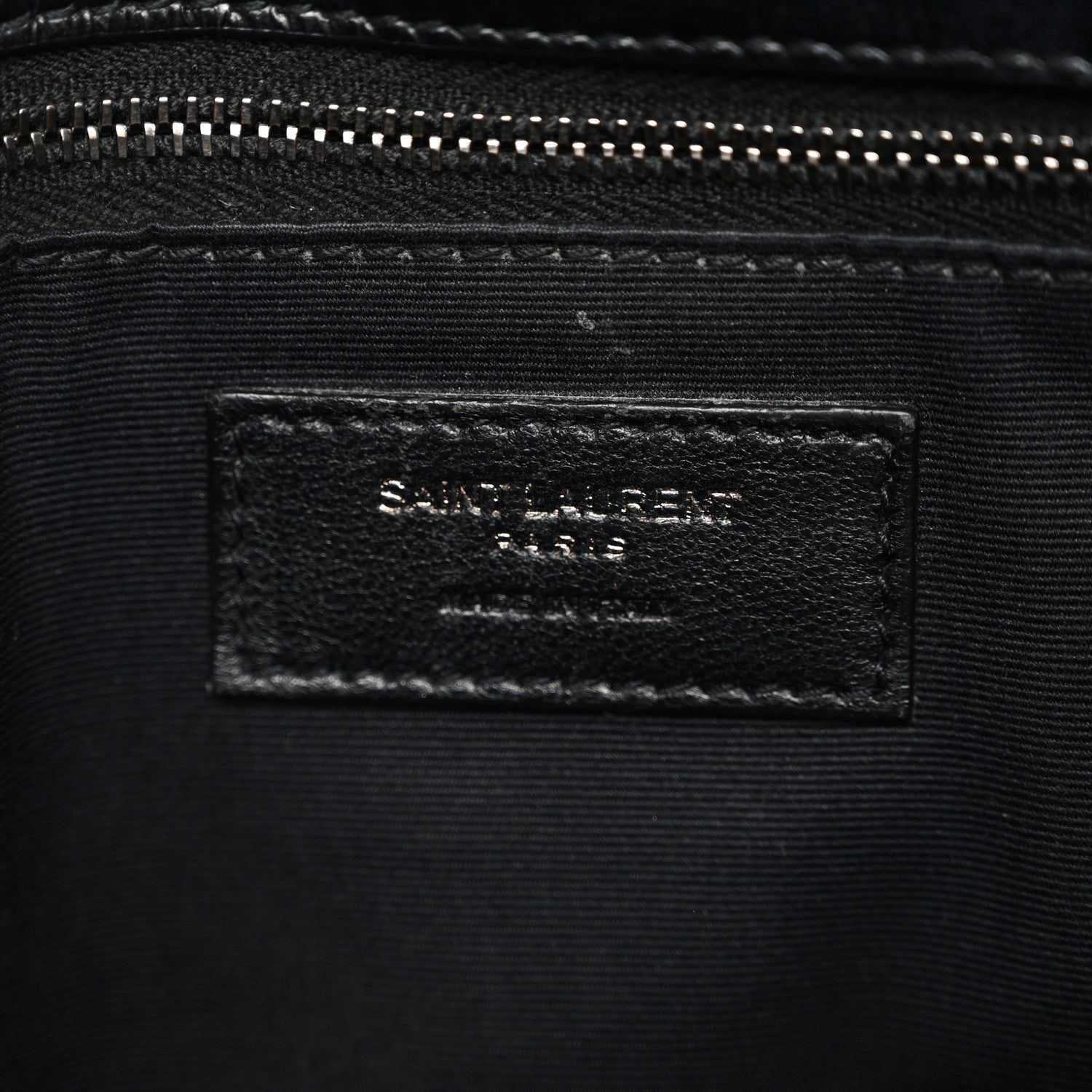 Crinkled Calfskin Matelasse Monogram Medium Niki Chain Satchel Black