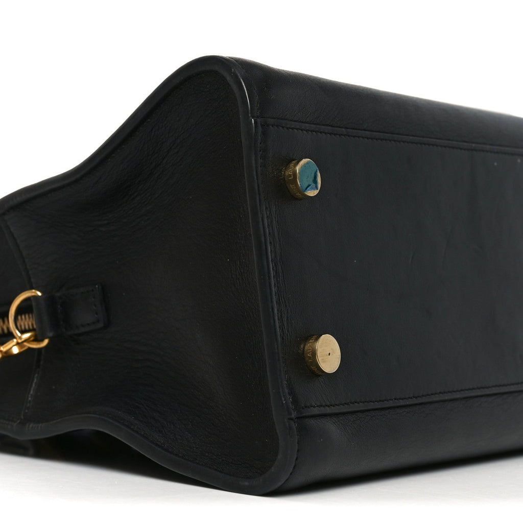 Calfskin Monogram Baby Cabas Black