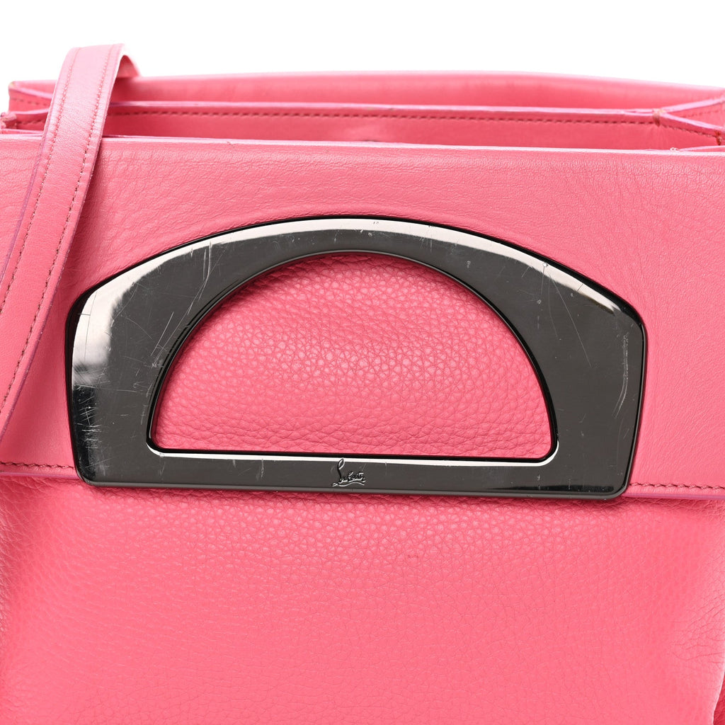 Grained Calfskin Passage Messenger Pink