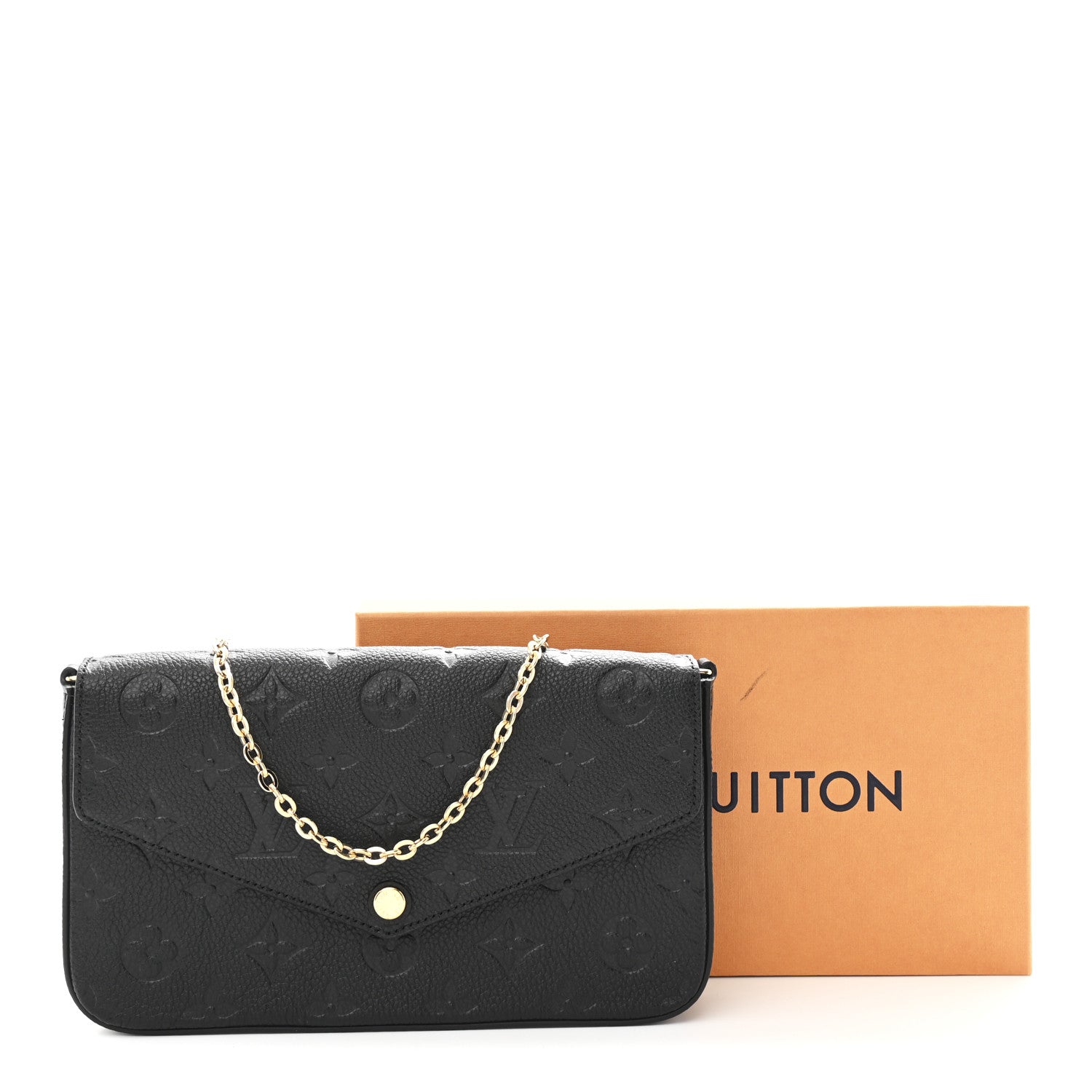 Empreinte Pochette Felicie Chain Wallet Black
