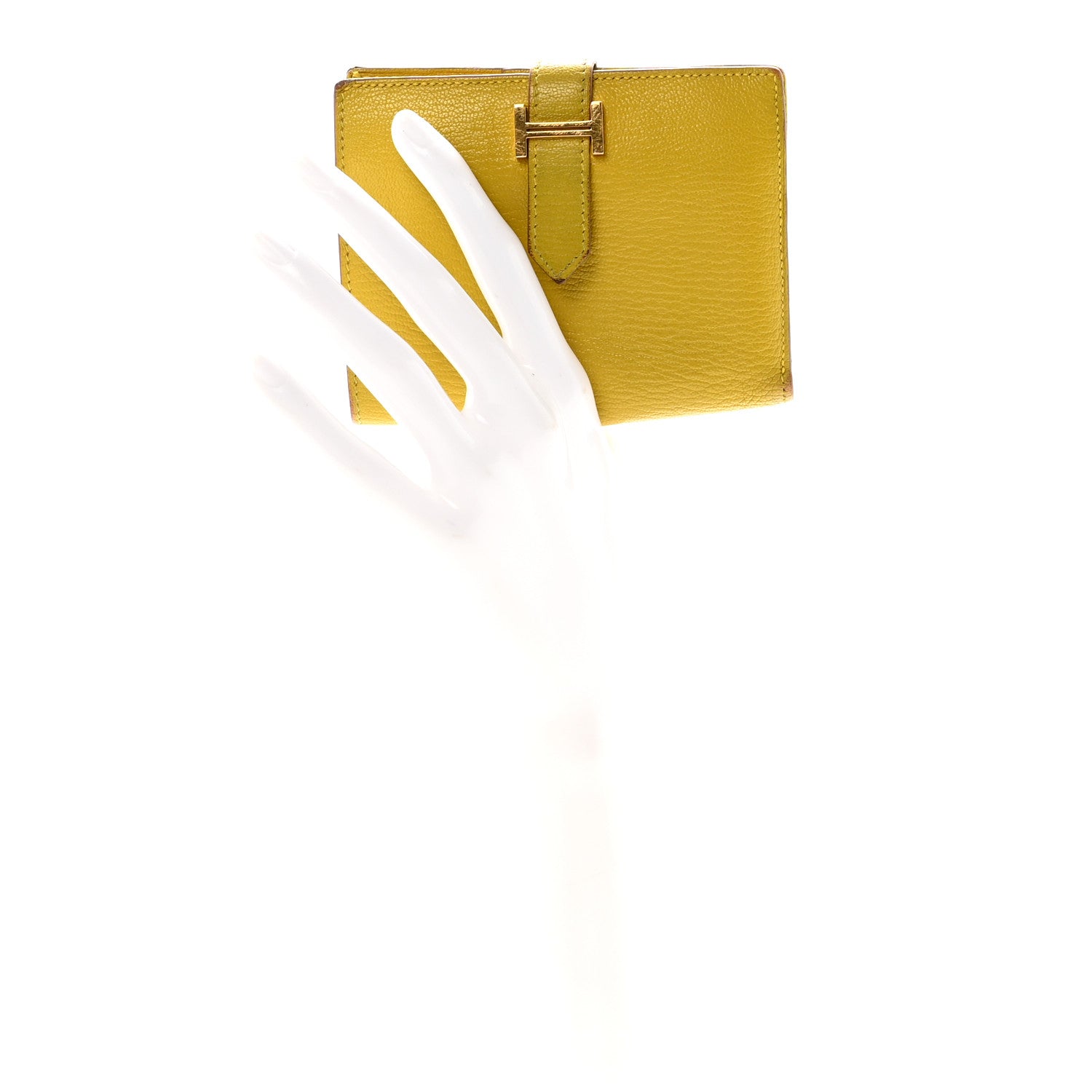 Chevre Mysore Bearn Compact Wallet Cumin