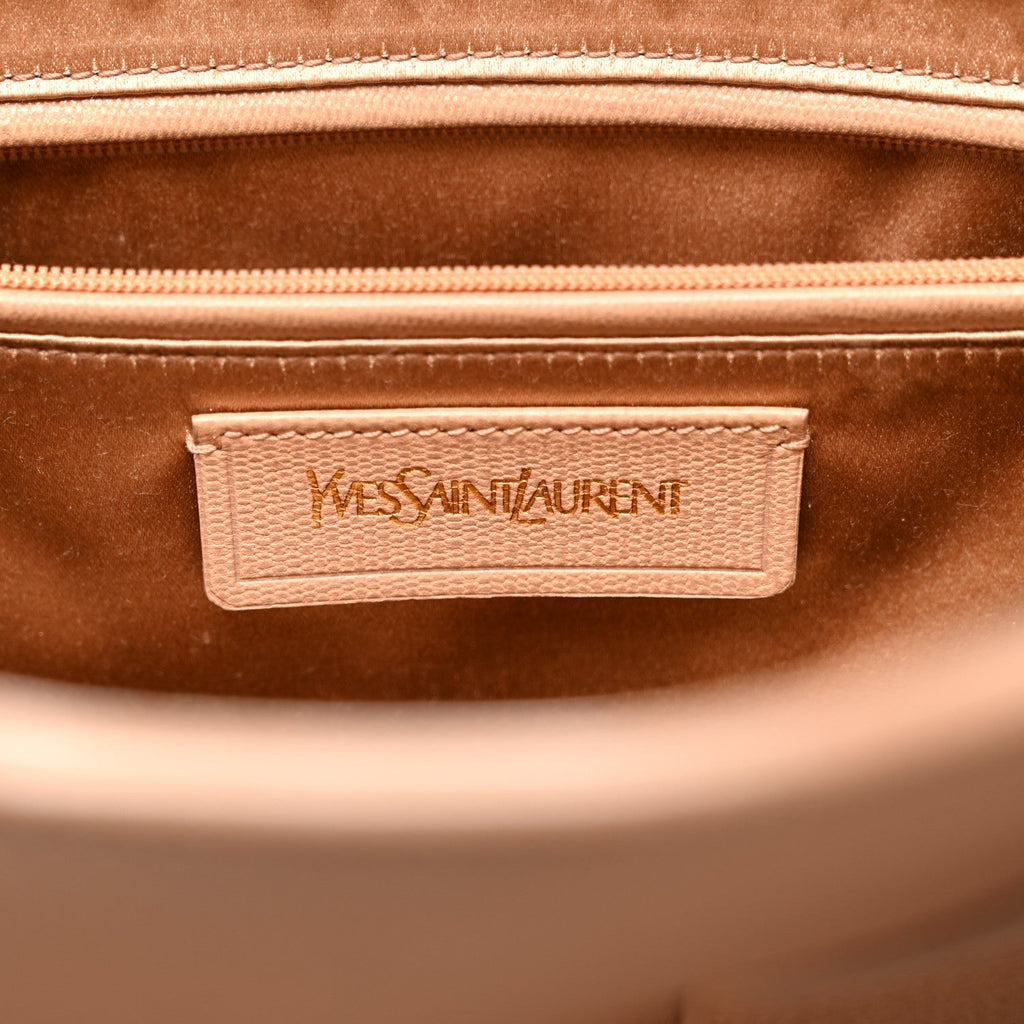Textured Calfskin Large Cabas ChYc Beige