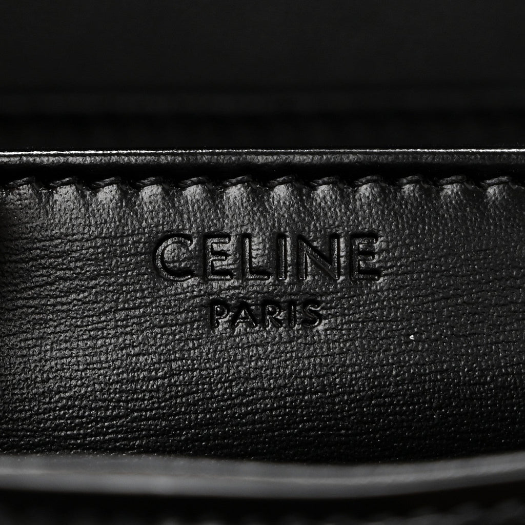Calfskin Besace Clea Chain Triomphe Black