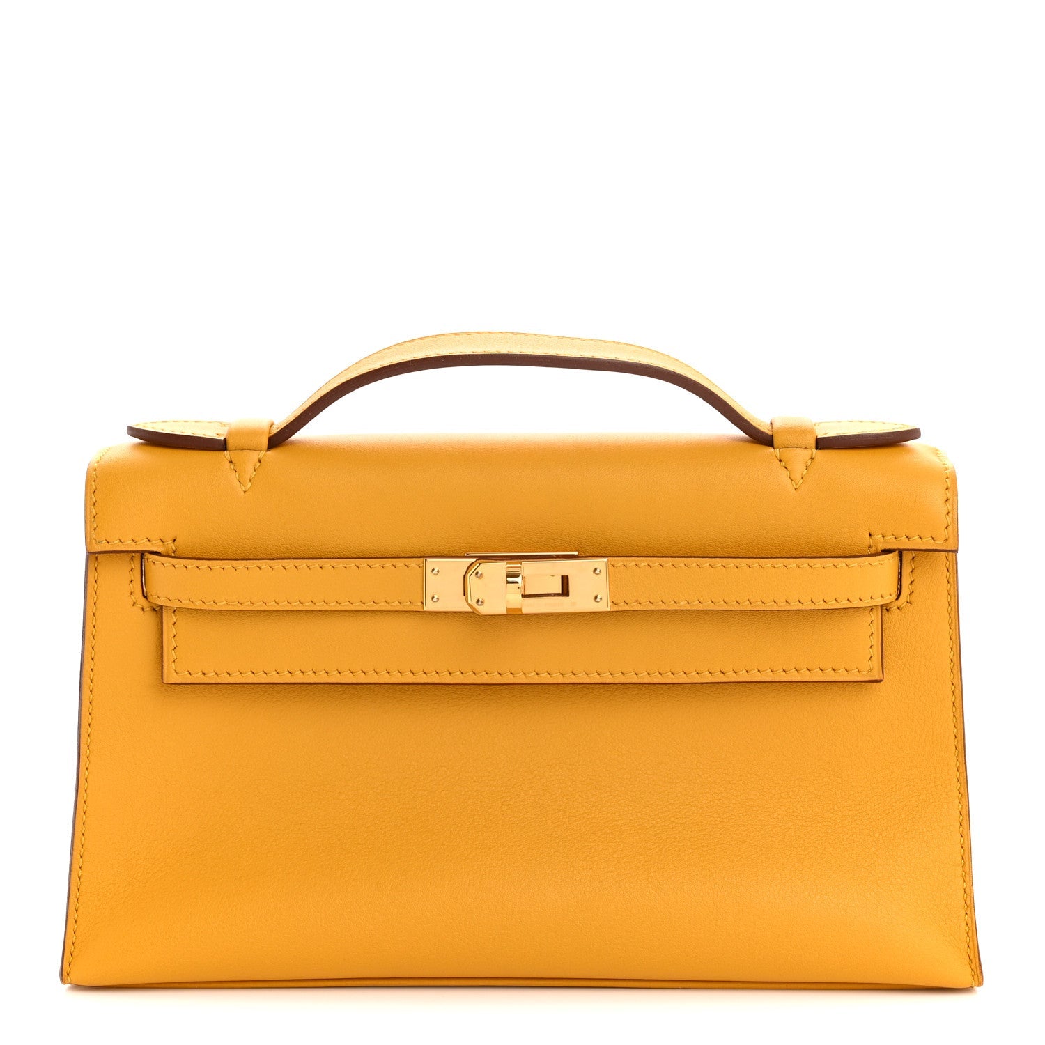 Swift Kelly Pochette Clutch Jaune Ambre