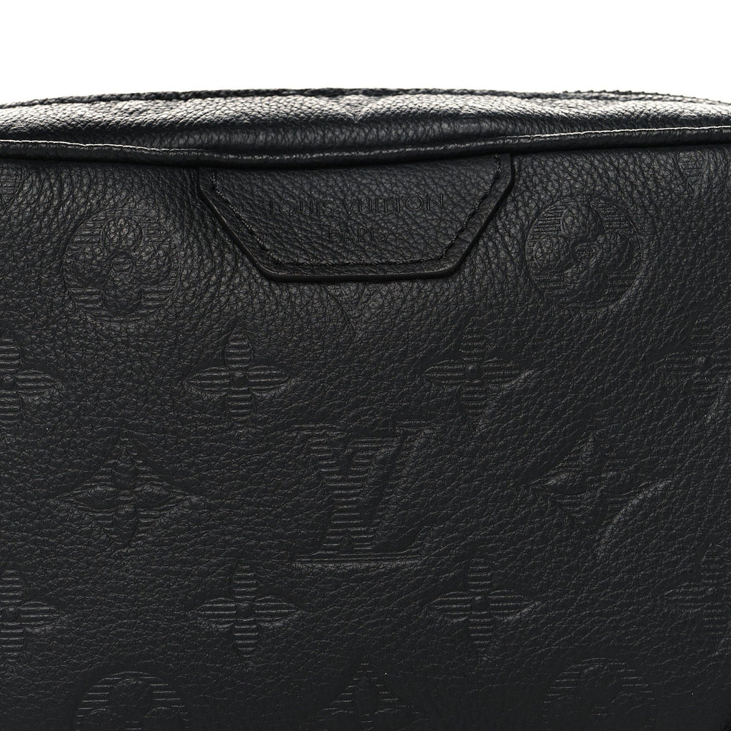 Calfskin Monogram Shadow Trocadero Wearable Wallet Black
