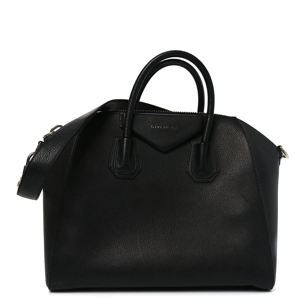 Sugar Goatskin Medium Antigona Black