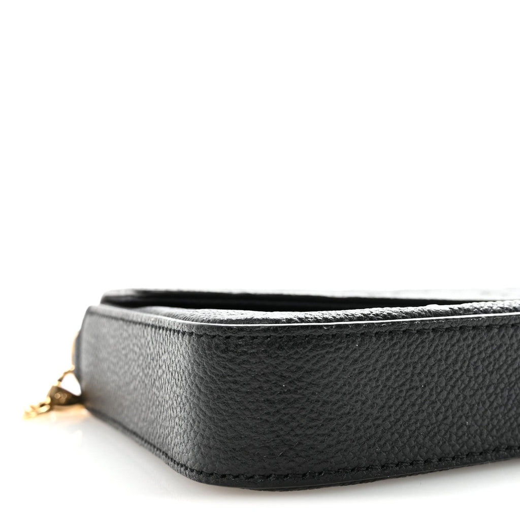 Empreinte Pochette Felicie Chain Wallet Black
