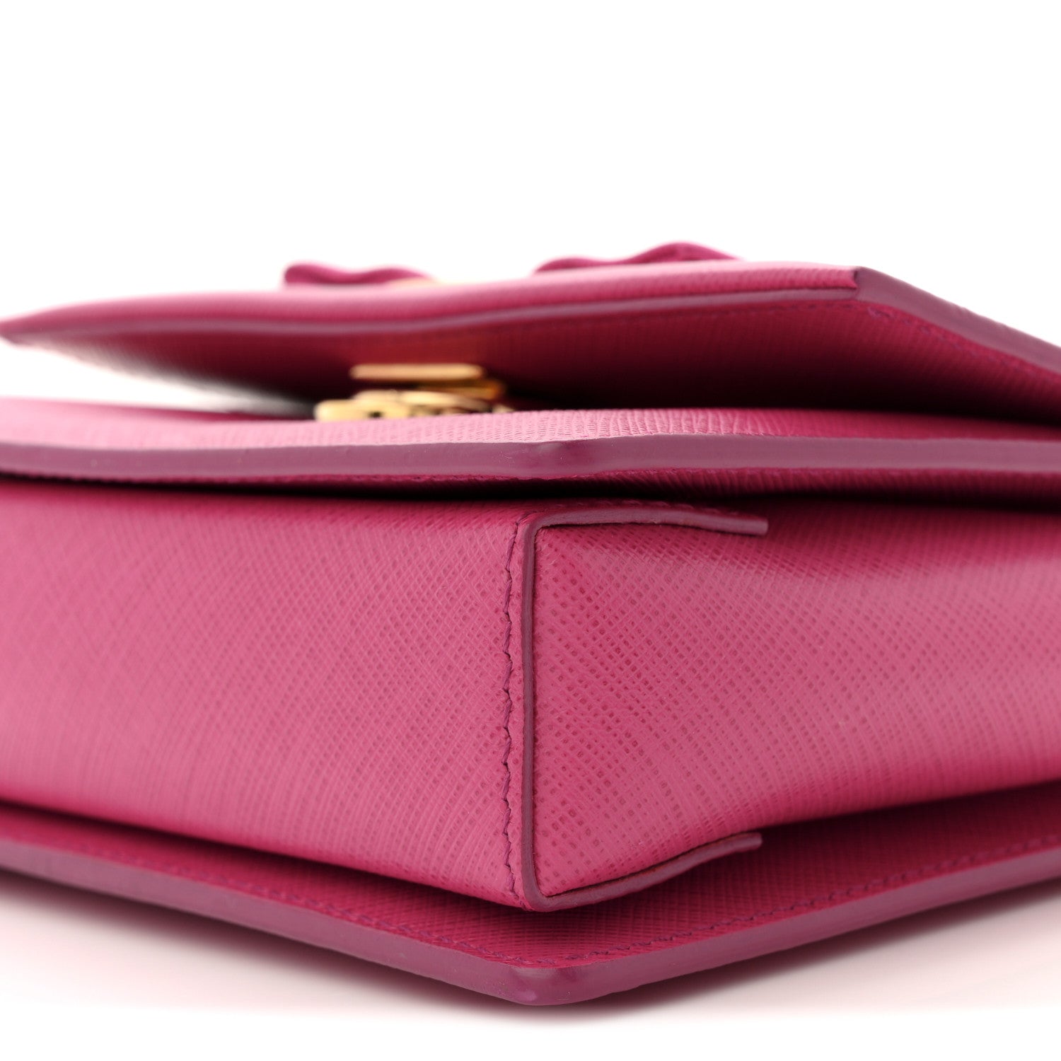 Hammered Calfskin Mini Vara Bow Crossbody Bag Agata Rosa