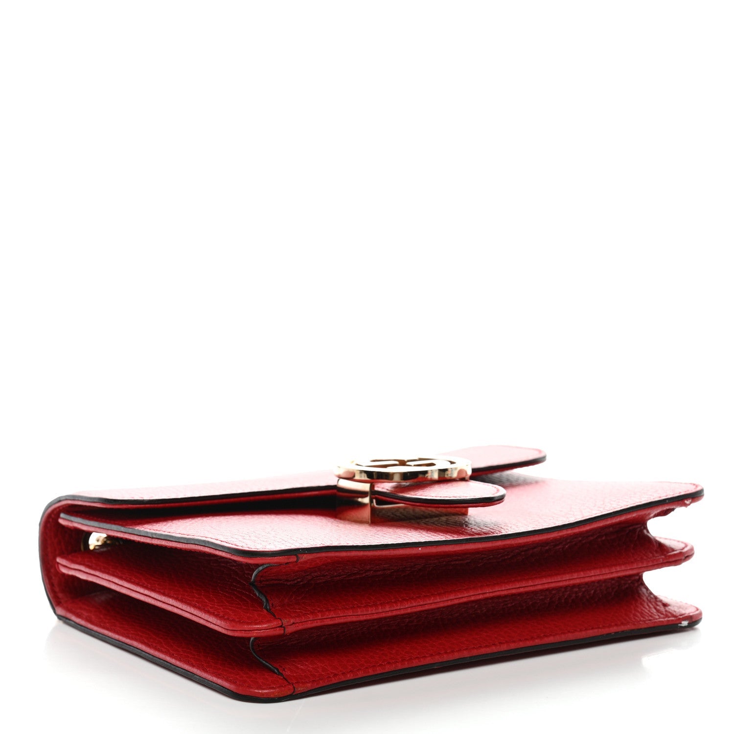 Dollar Calfskin Small Interlocking G Shoulder Bag Red