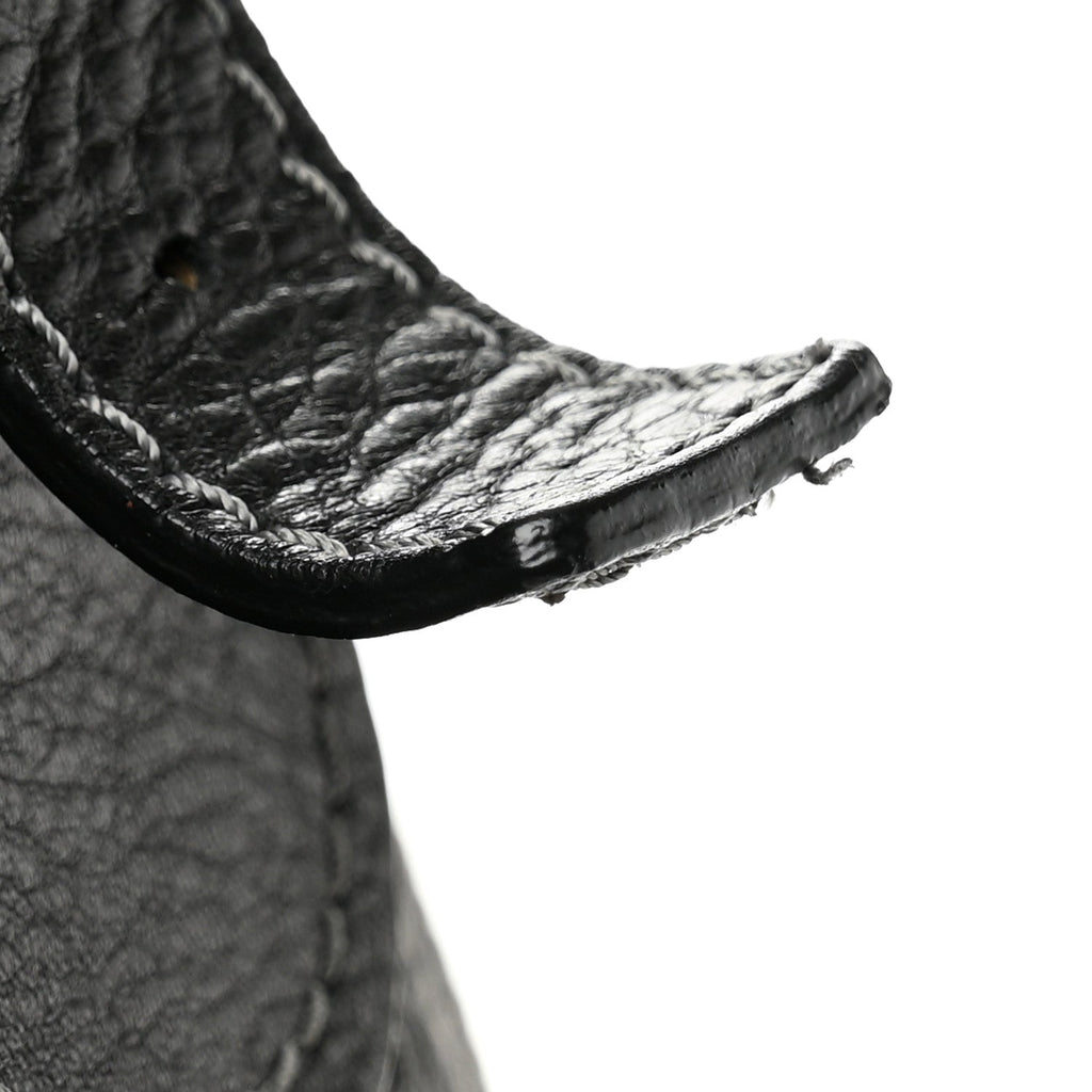 Calfskin Paddington Dome Satchel Black