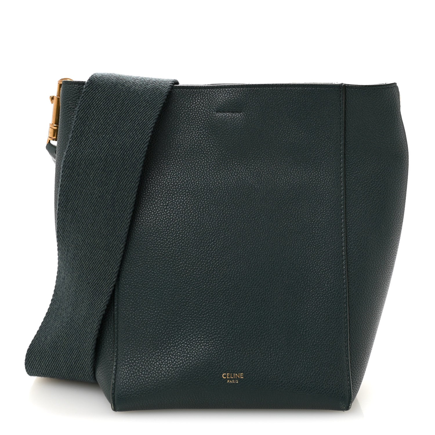 Soft Grained Calfskin Small Sangle Bucket Bag Amazone