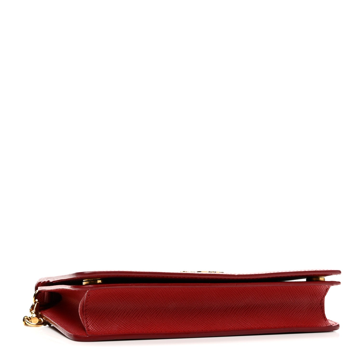 Saffiano Metal Oro Mini Bag Fuoco
