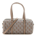 GG Shadow Monogram Ophidia Top Handle Bowler Bag Taupe