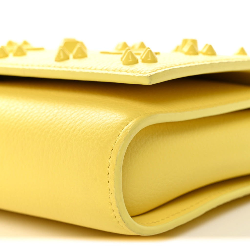 Calfskin Spikes Loubinthesky Paloma Clutch  Piou