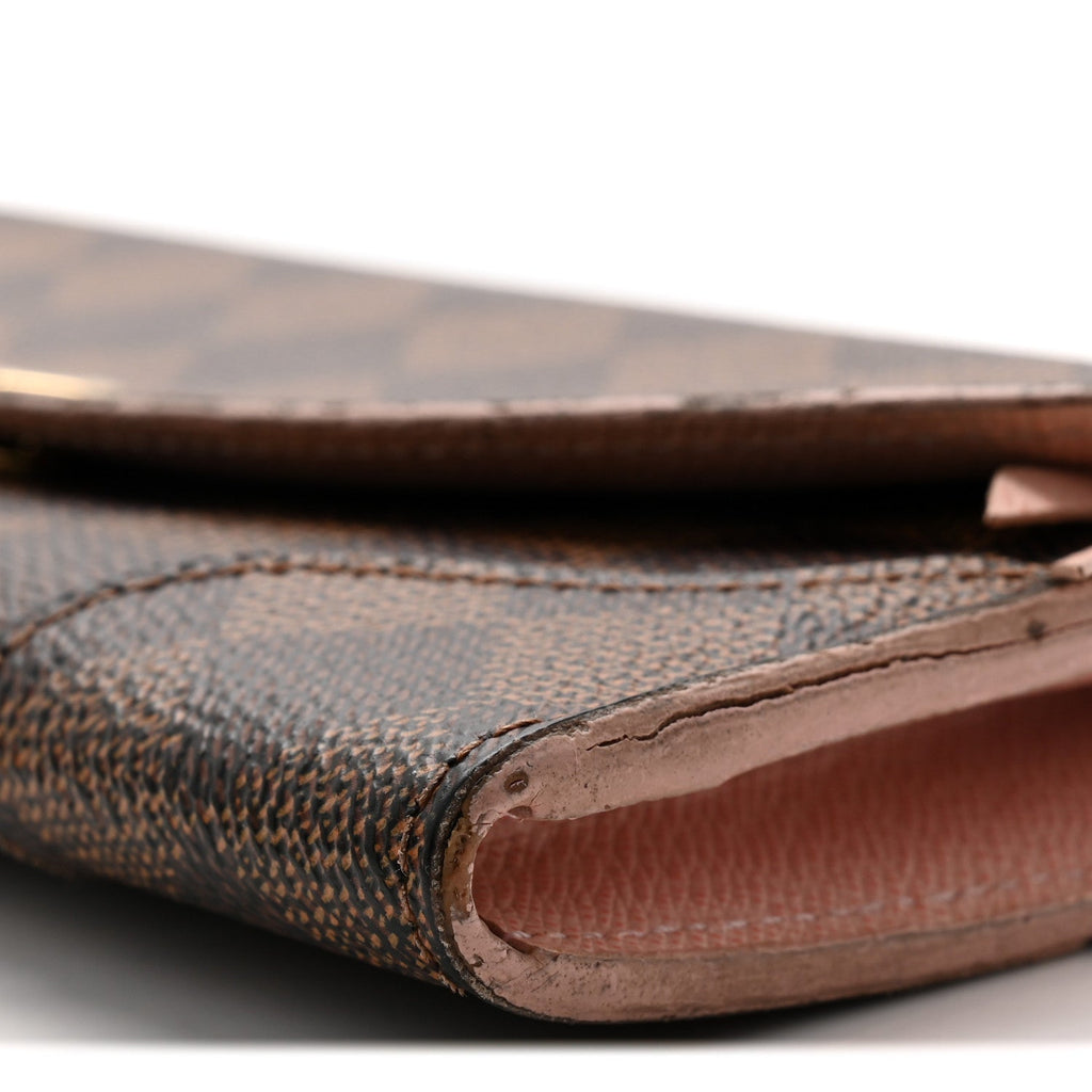 Damier Ebene Caissa Wallet Rose Ballerine