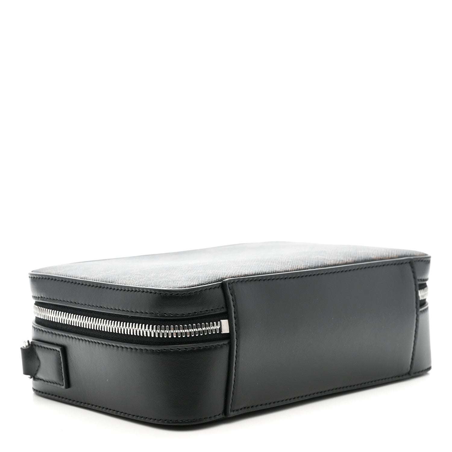 Triomphe Canvas Top Handle Messenger Box Black