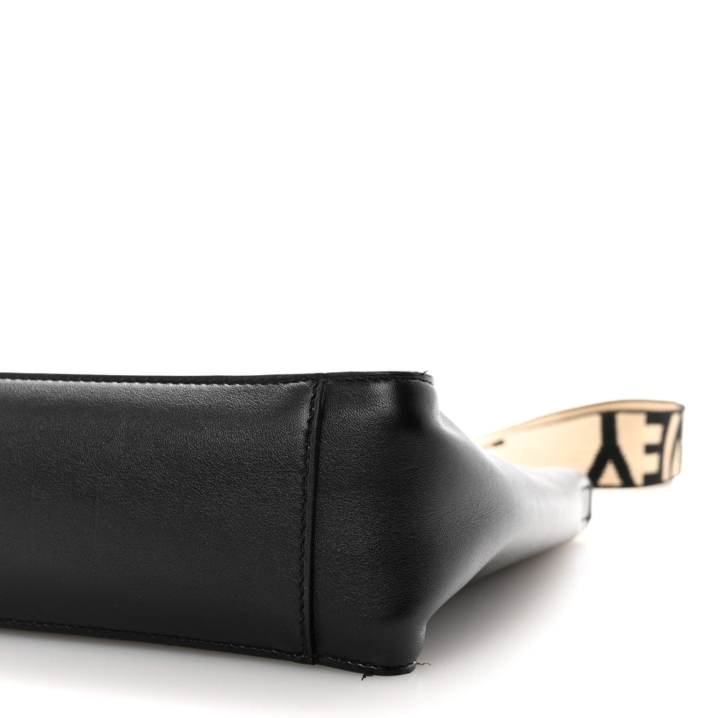 Eco Alter Nappa Perforated Logo Mini Crossbody Black