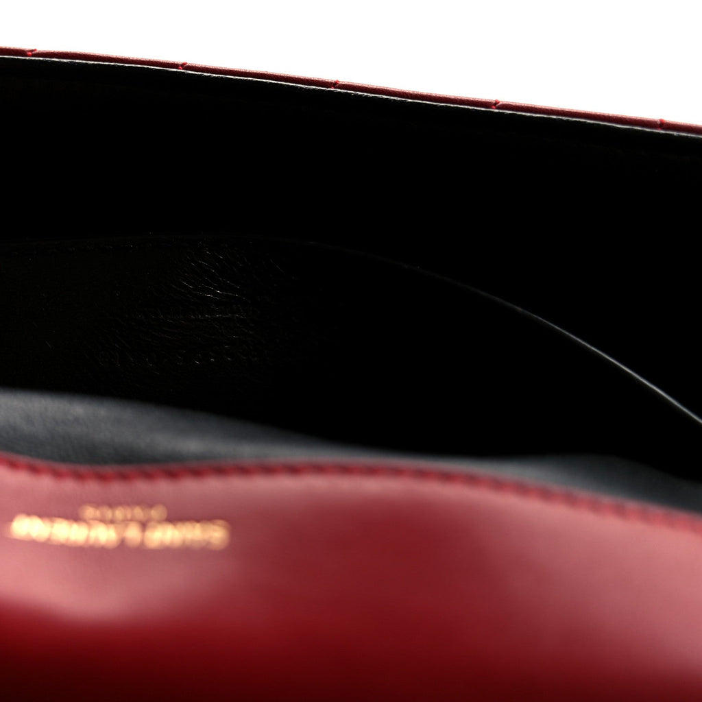 Lambskin Matelasse Monogram Large Vicky Chain Bag Rouge Eros