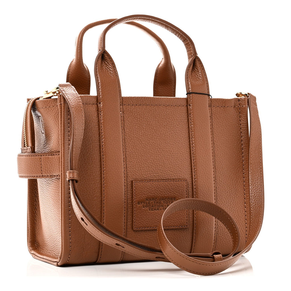 Grained Calfskin Small The Tote Bag Argan Oil