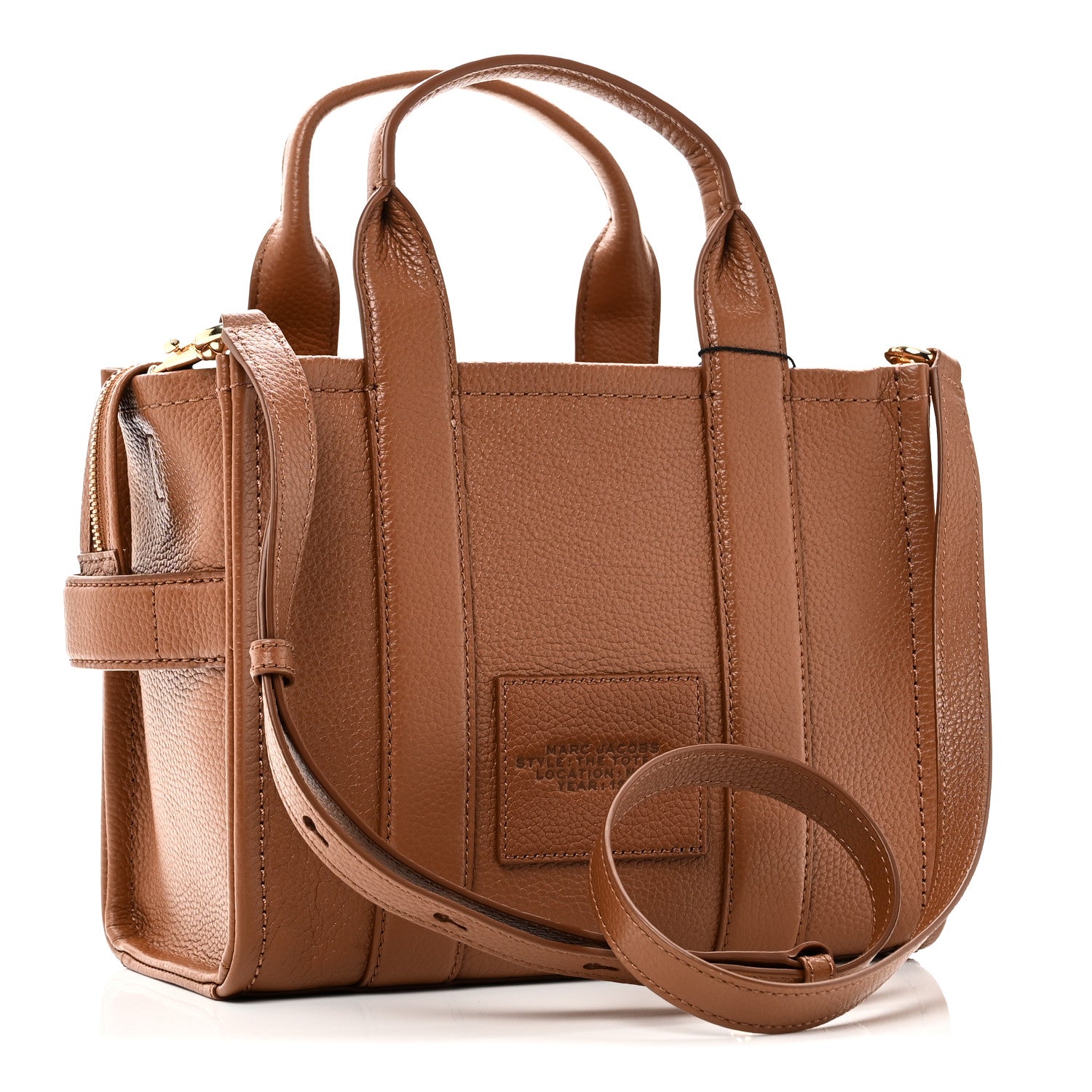Grained Calfskin Small The Tote Bag Argan Oil