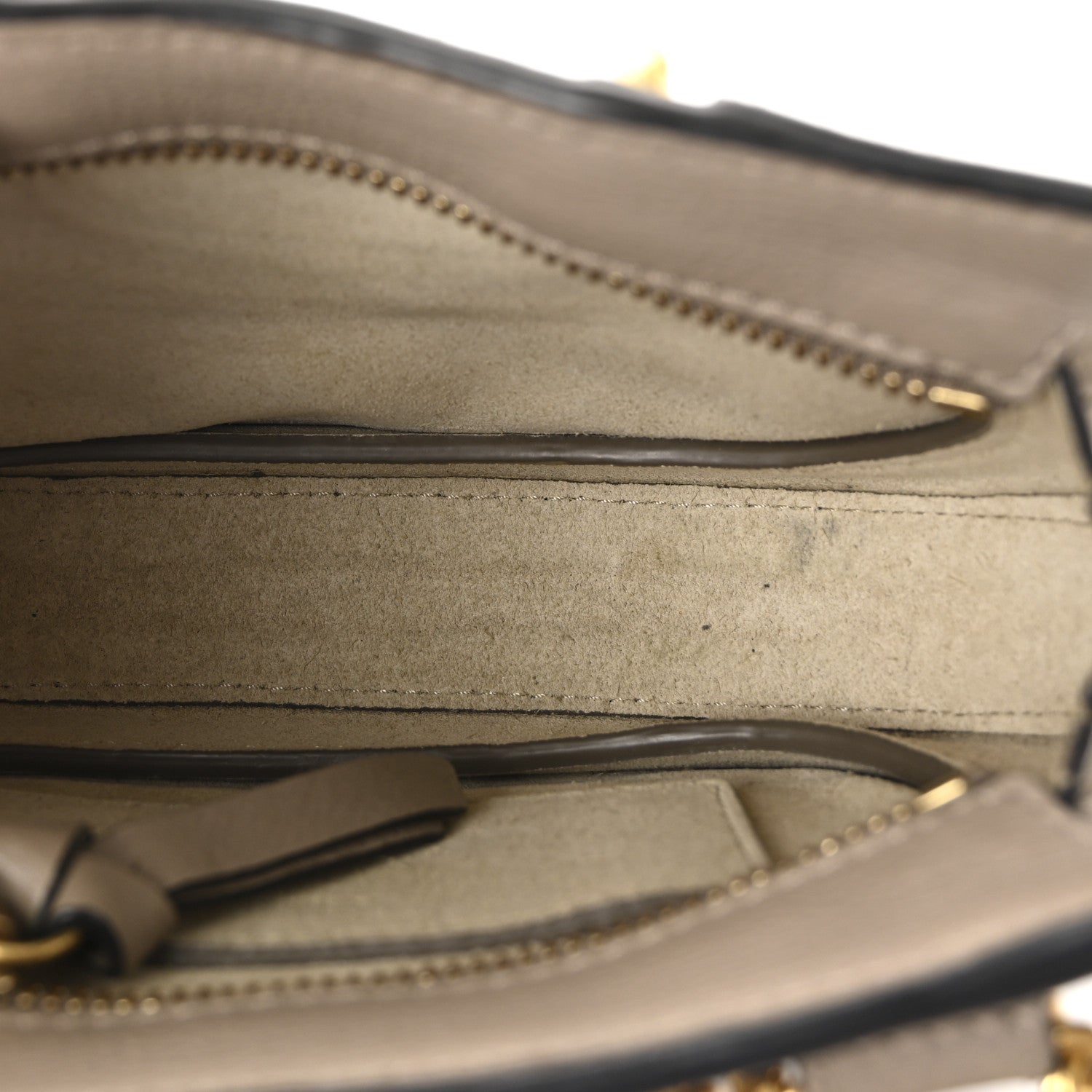 Calfskin Suede Mini Pixie Signature Belt Bag Motty Grey