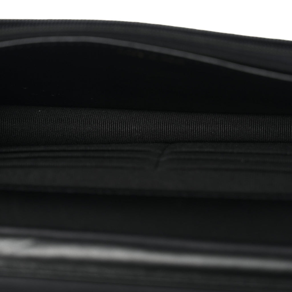 Caviar Quilted Boy Wallet On Chain WOC Black