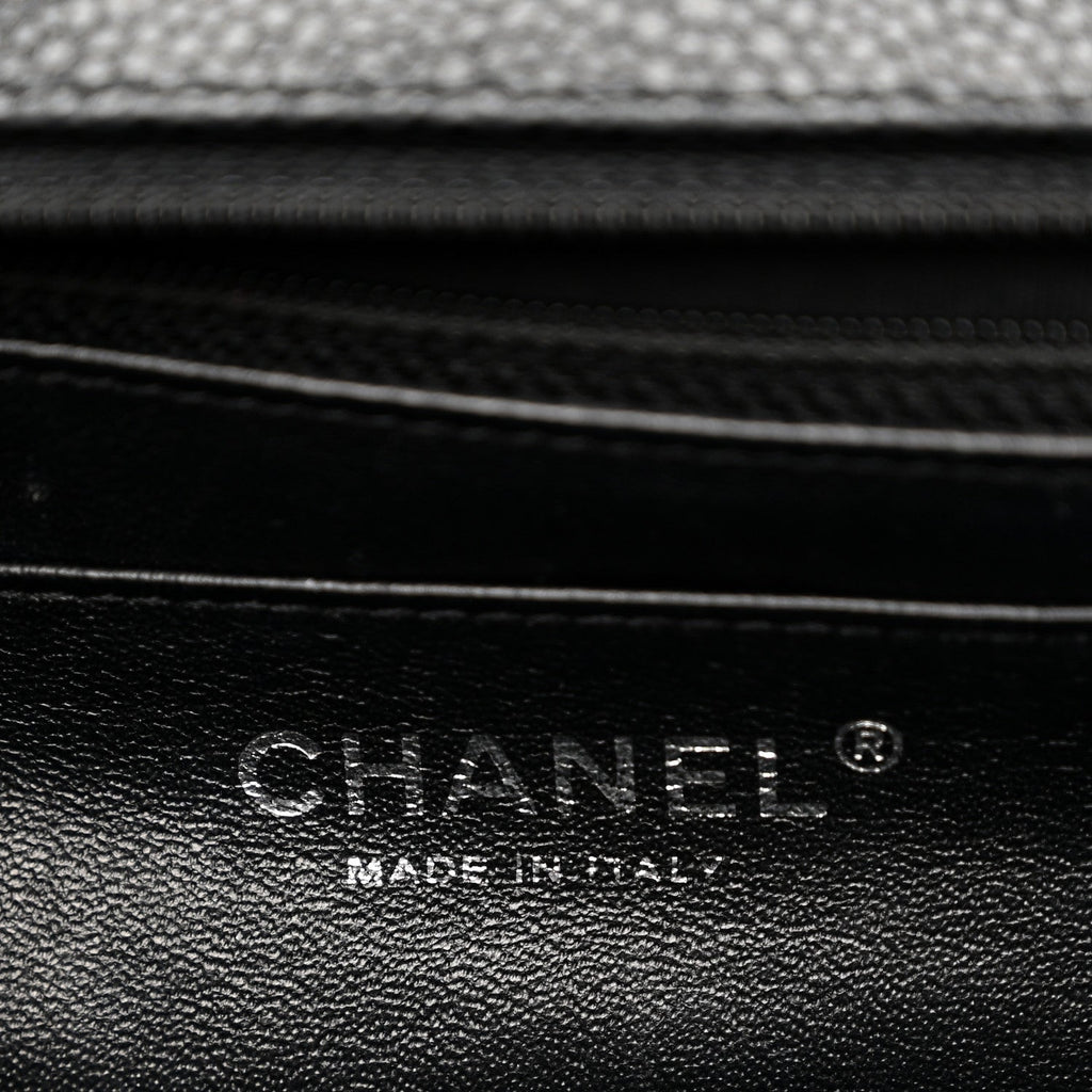Caviar Quilted Jumbo Single Flap Black