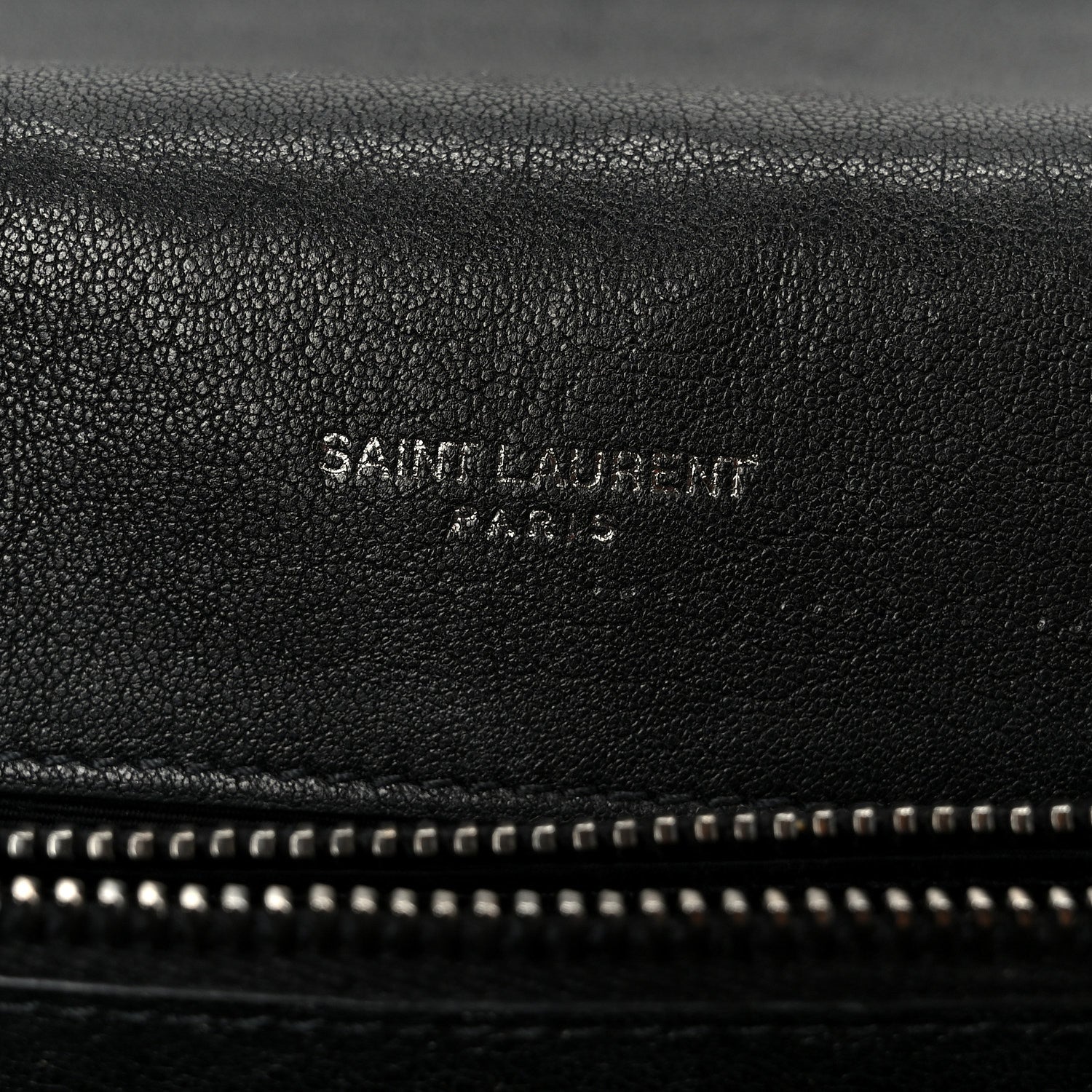 Sheepskin Matelasse Chevron Monogram Large College Satchel Black