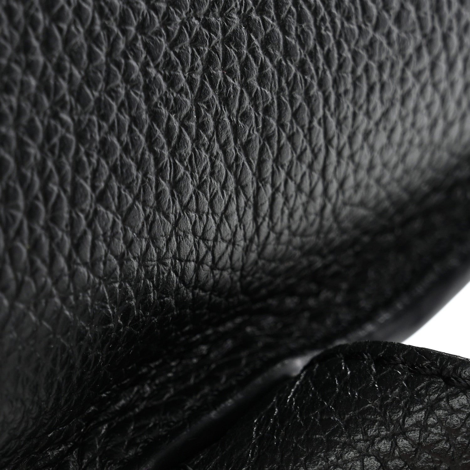 Grained Calfskin Small Marcie Saddle Bag Black