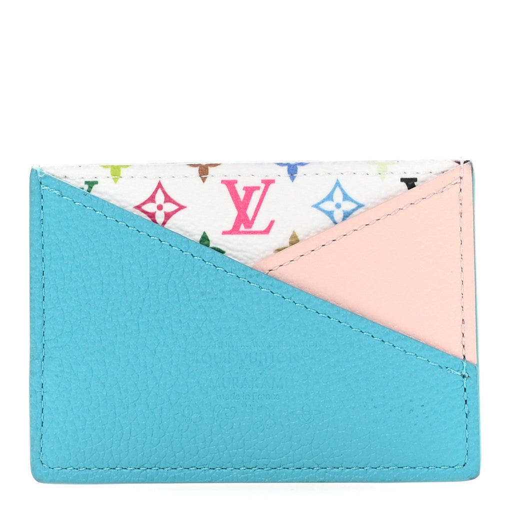 LV X TM Monogram Multicolor Criss-Cross  Holder Kabira Blue Rose