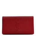 Calfskin Monogram Large Belle De Jour Clutch Red