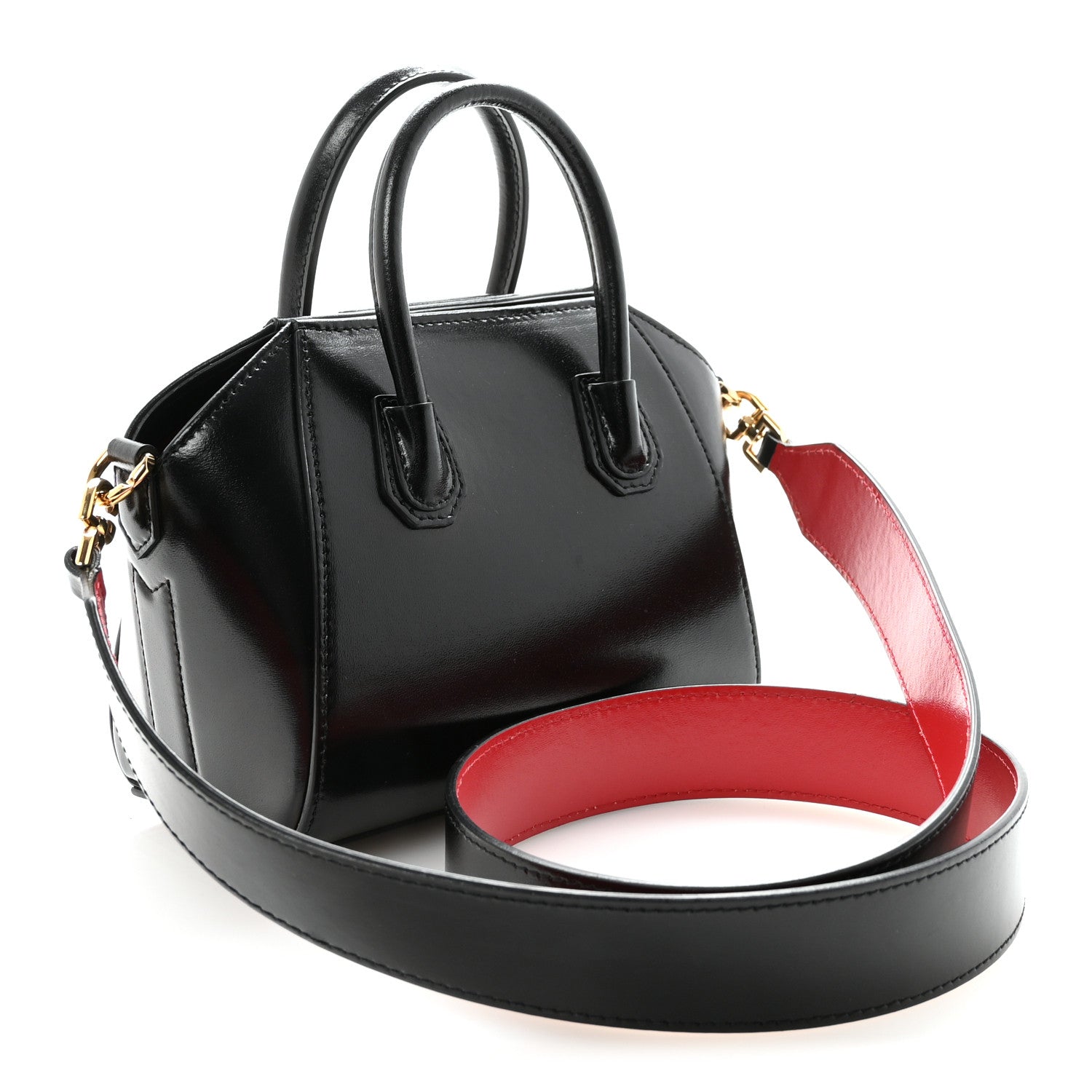 Box Calfskin Toy Antigona Black Red