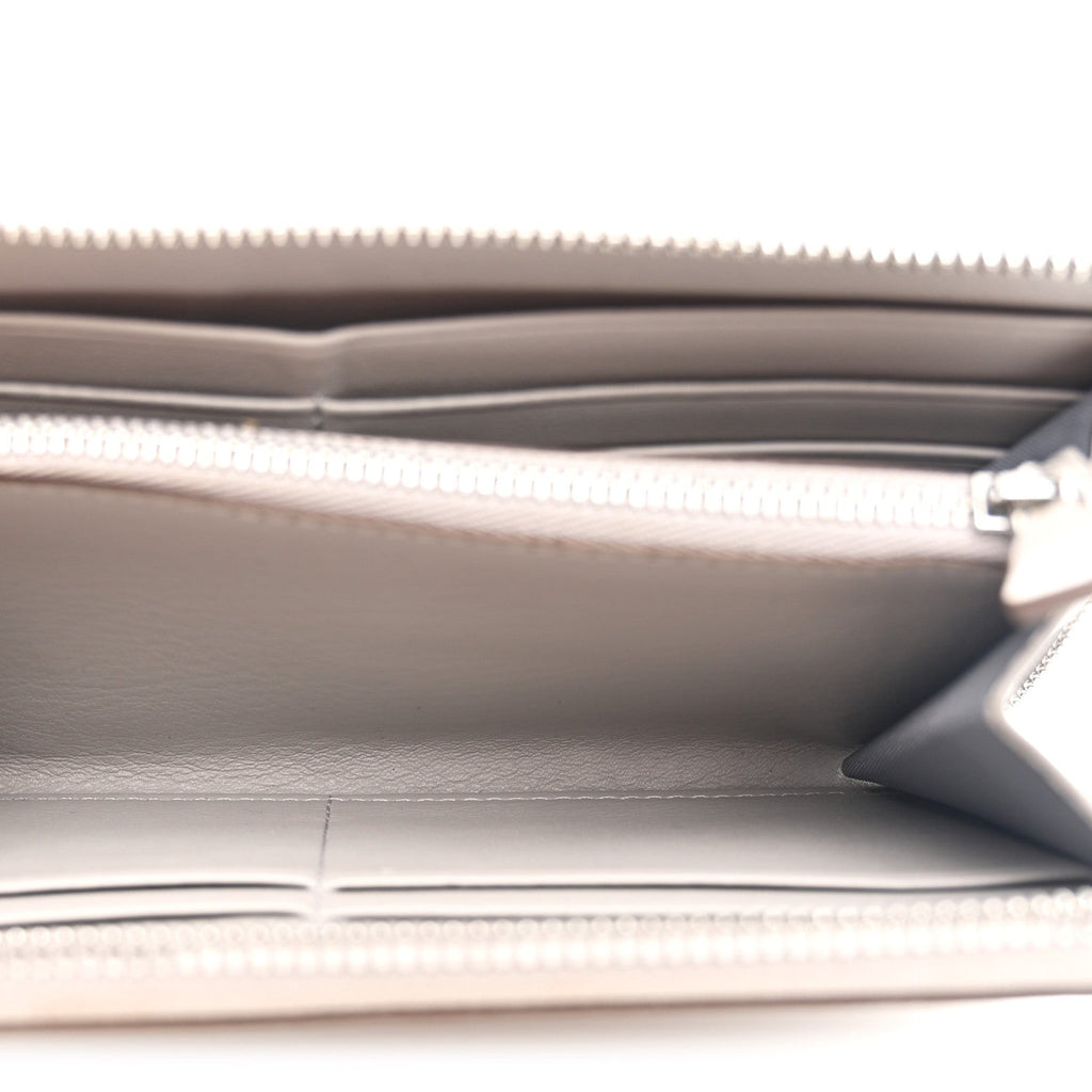 Calfskin Ottomar Monogram Klara Zip Wallet Dove