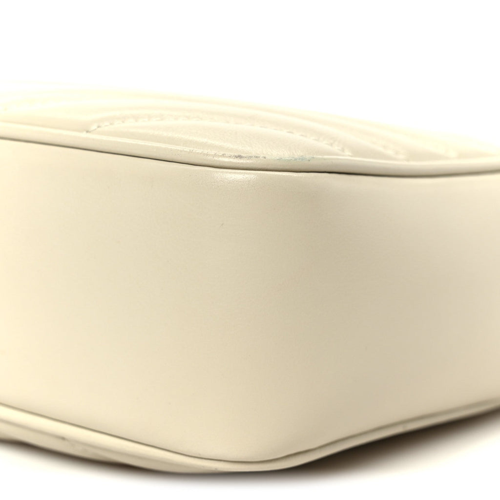 Calfskin Matelasse Monogram Lou Camera Bag Crema Soft