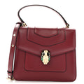Calfskin Serpenti Forever Top Handle Burgundy