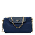 Tessuto Nylon Saffiano Crossbody Bag Bluette