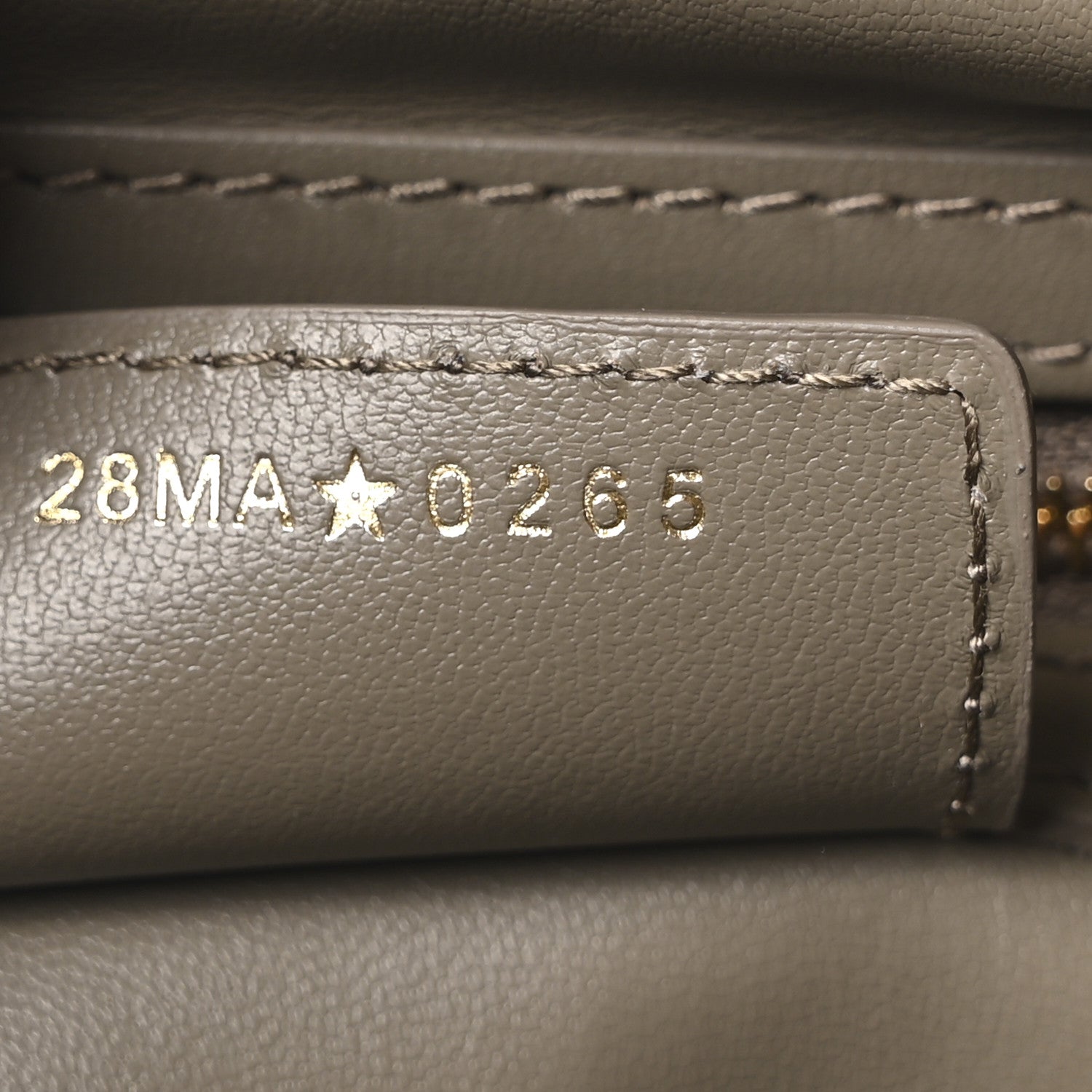 Calfskin Macrocannage Medium D-Motion Bag Clay Green