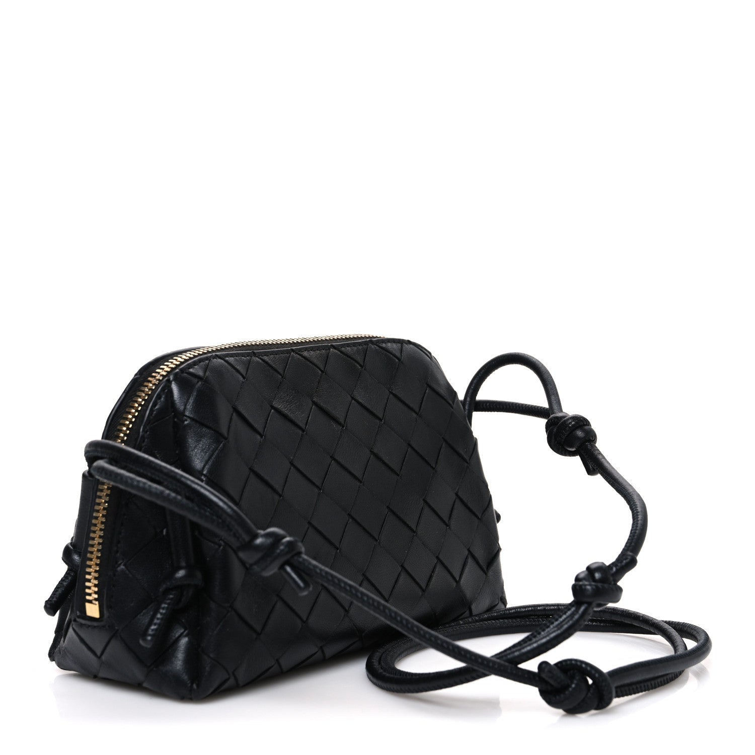 Nappa Intrecciato Concert Pouch Black
