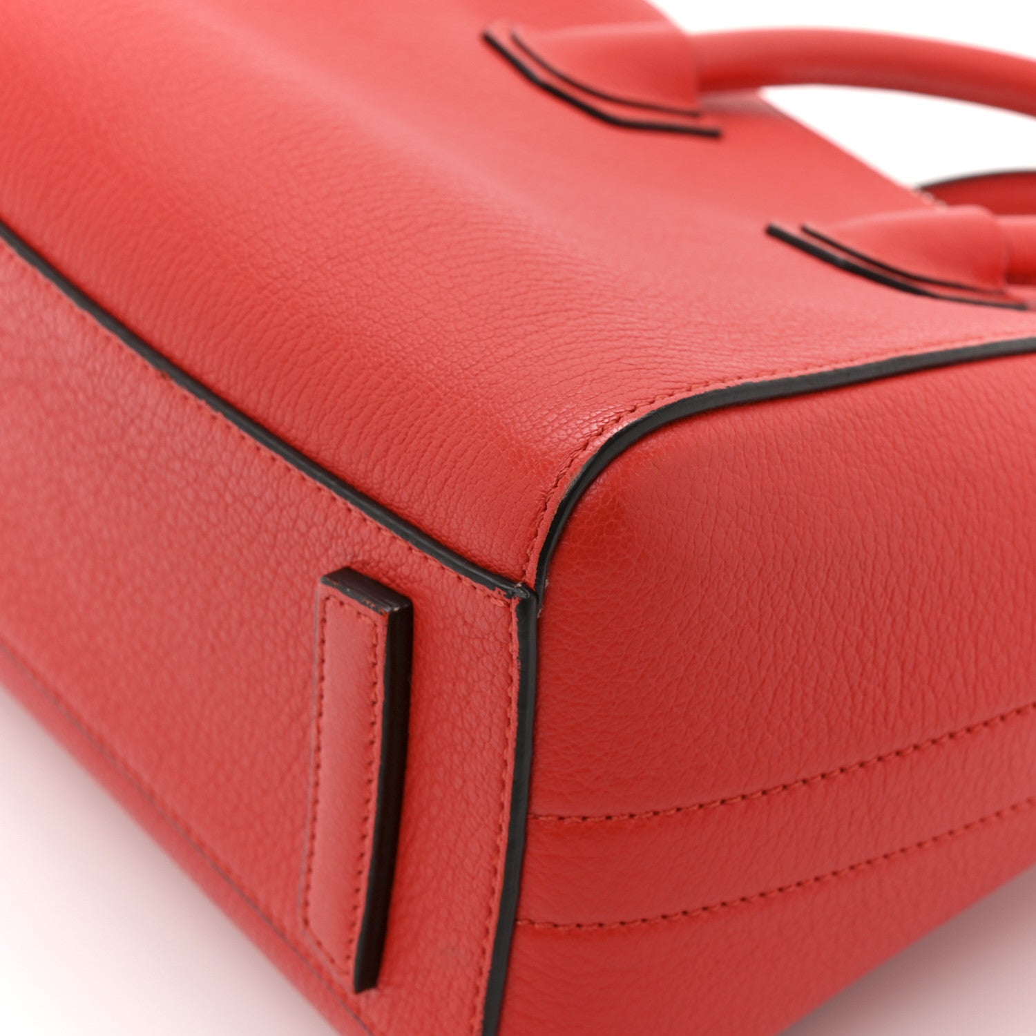 Sugar Goatskin Mini Antigona Pop Red