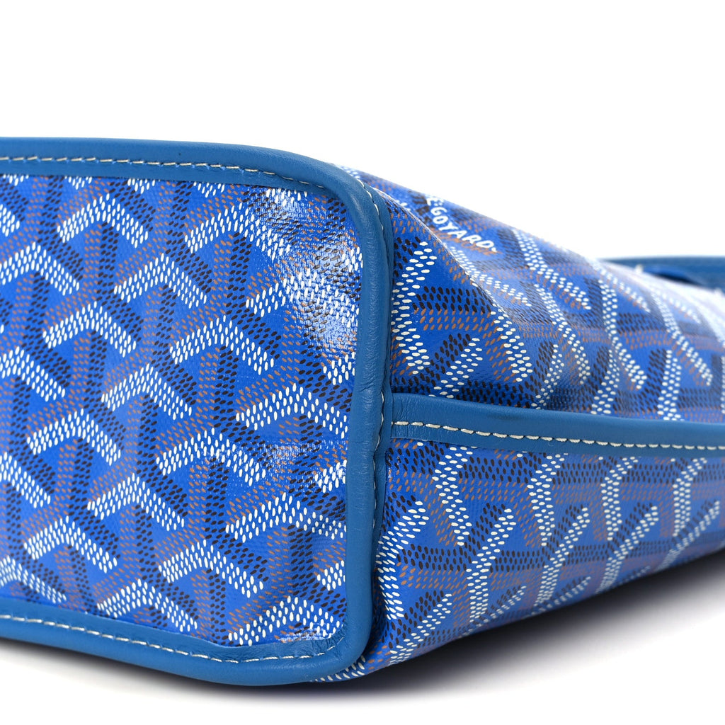 Goyardine Reversible Mini Anjou Sky Blue