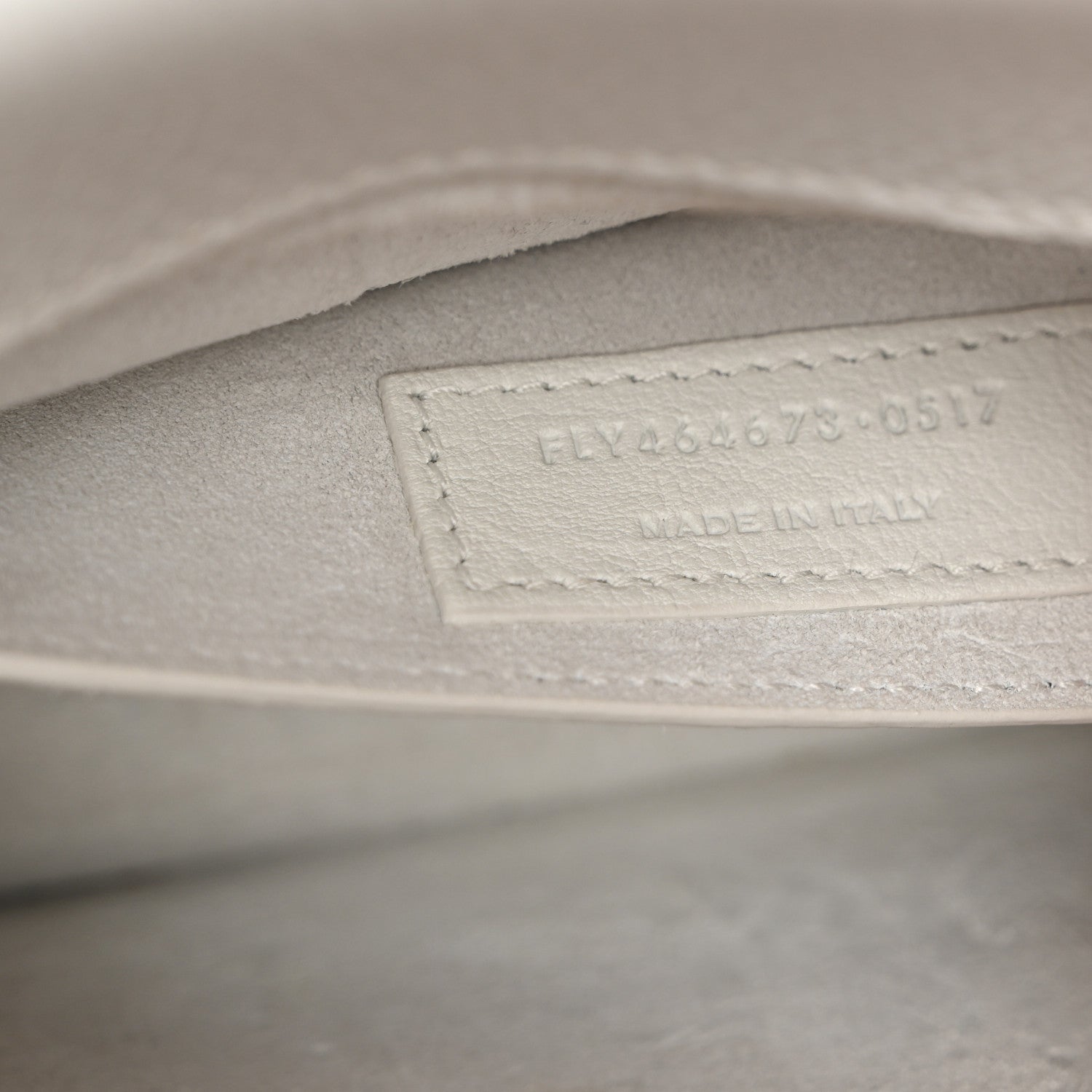 Grained Calfskin Medium Monogram Sunset Satchel White