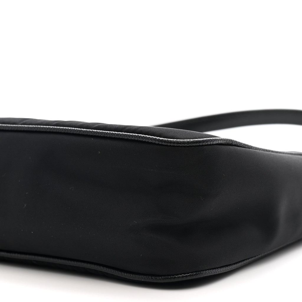 Tessuto Nylon Saffiano Mini Re-Edition 2005 Bag Black