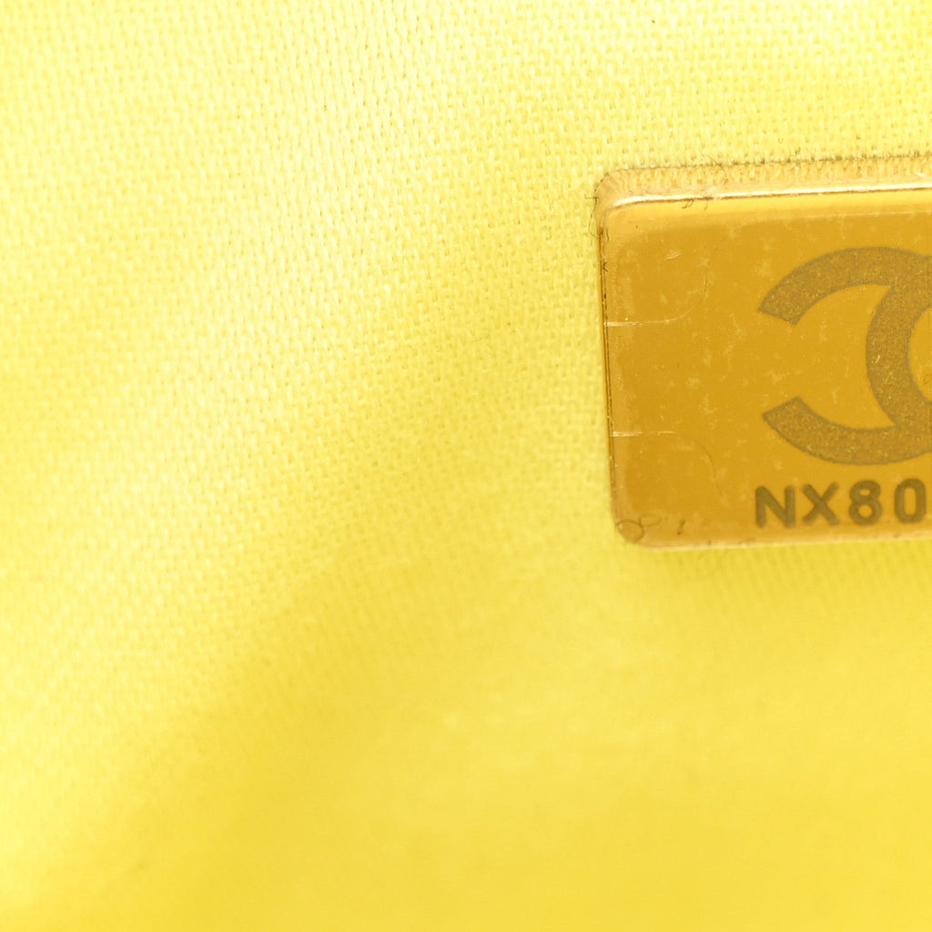 Caviar Quilted Mini Chanel 25 Handbag Light Yellow