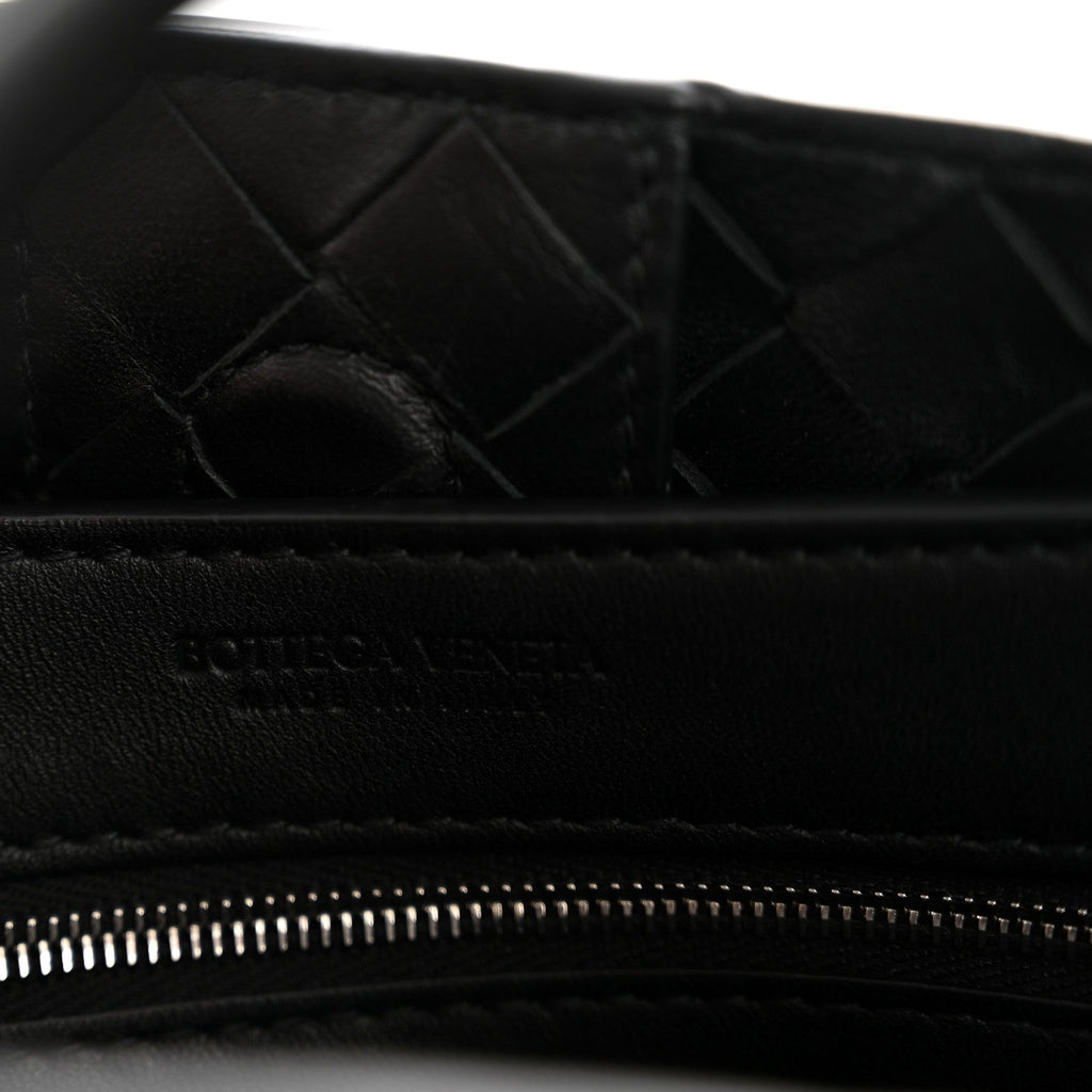 Nappa Intrecciato Small Andiamo Shoulder Bag Black