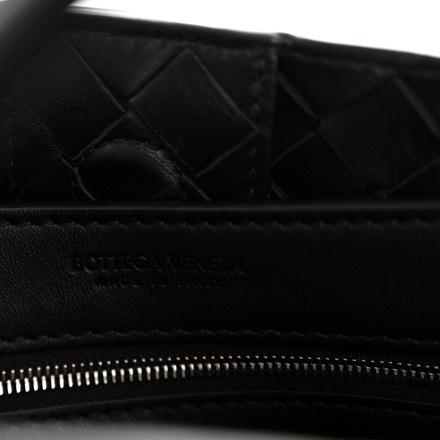 Nappa Intrecciato Small Andiamo Shoulder Bag Black
