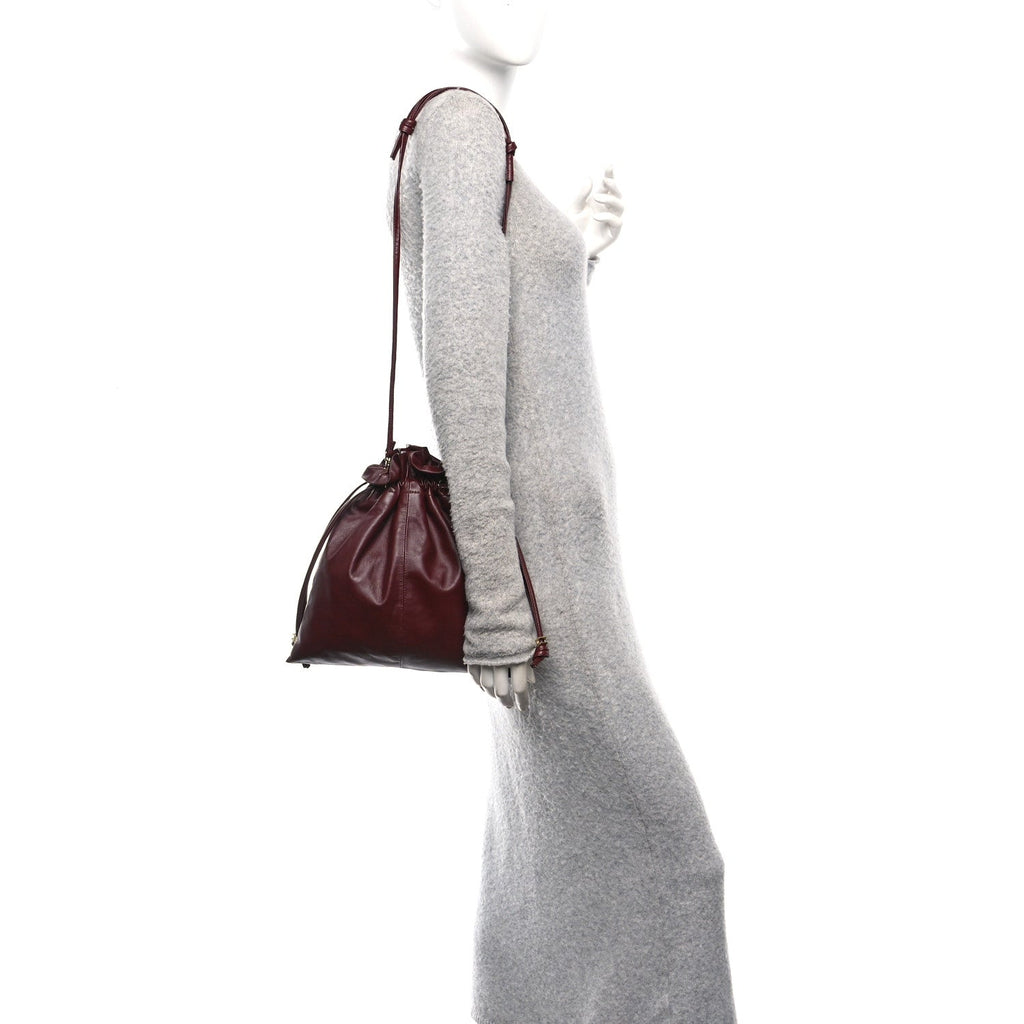 Lambskin Small Crystal Pouch Syrah